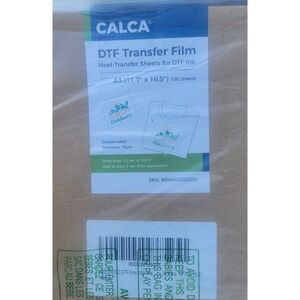 CALCA A3 100 Sheets 11.7" x 16.5" DTF Transfer Film with Rough Back Hot Peel